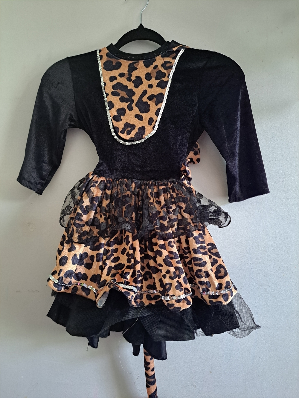 Kids Leopard Costume Dress | Size M (8–10) | Halloween | Dance Recital | Animal